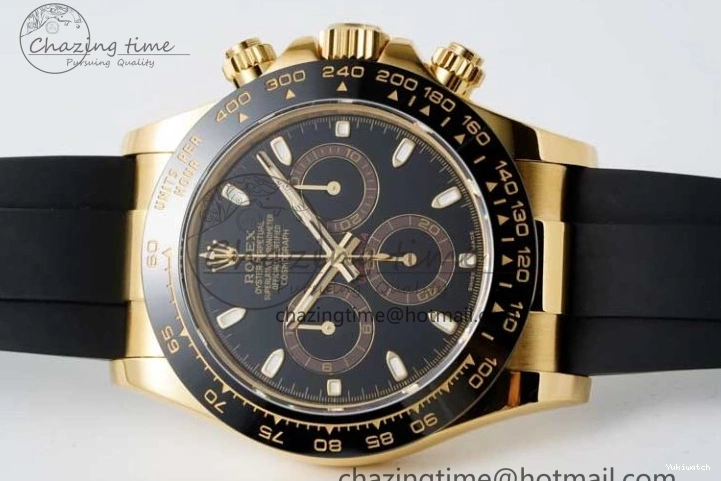 QF Dial Rubber Oysterflex on Daytona SA4130 Edition 1:1 Best Black Strap 116518 0409